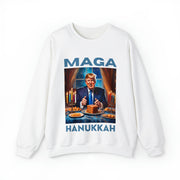 MAGA Hanukkah soft blue Heavy Blend™ Crewneck Sweatshirt Unisex