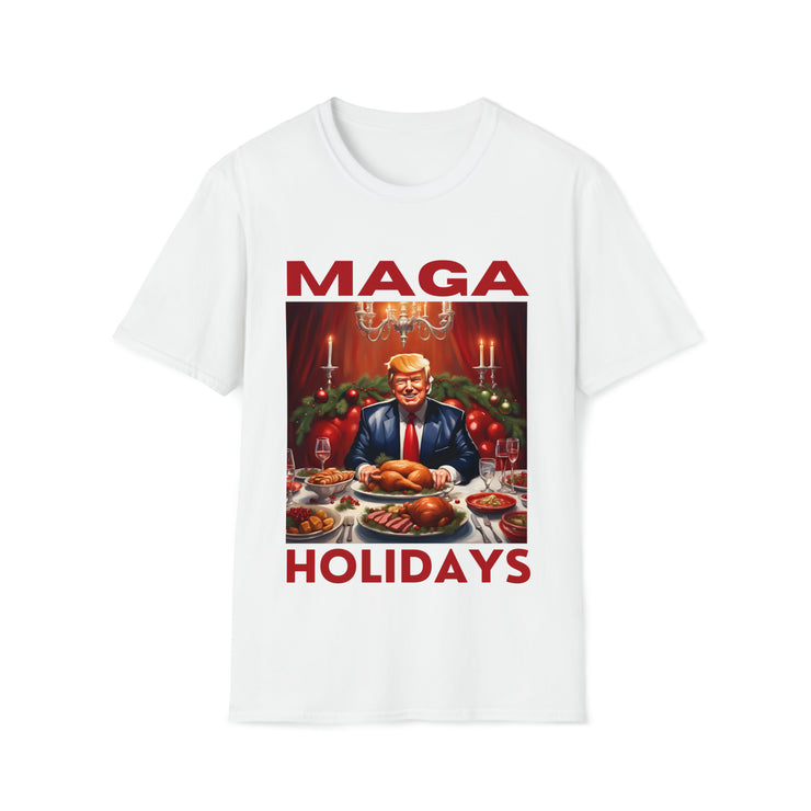 MAGA Holiday deep red Soft style T-Shirt unisex