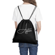 Asylum seekers Outdoor Drawstring Bag black