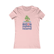 Biden Harris Never Island women's Favorite Tee