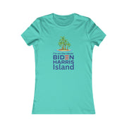 Biden Harris Never Island women's Favorite Tee