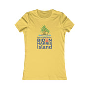 Biden Harris Never Island women's Favorite Tee