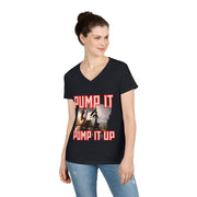 Pump it pump it up oil V-Neck T-Shirt