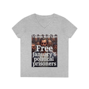 Video don't lie Free January 6 Political Prisons V-neck Women's tee