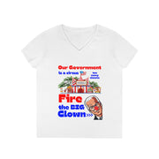 Fire the BIG clown V-Neck T-Shirt