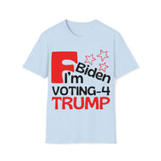 F Biden I'm voting for Trump Unisex Softstyle T-Shirt