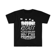 Recall my vote from 2020 Didn't  receive what I was promised unisex Softstyle T-Shirt