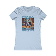 MAGA Hanukkah soft blue Women's Favorite Tee