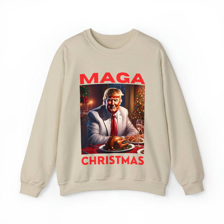 MAGA Christmas Red Heavy Blend™ Crewneck Sweatshirt Unisex