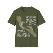 Helping others is not a duty; it is a joy and a privilege Unisex Softstyle T-Shirt