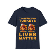 Thanksgiving turkeys Lives Matter Mustard or Red Brown Soft style T-Shirt