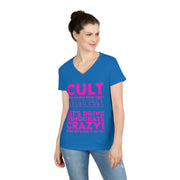 Cult MAGA let's drive them crazy anyways they're going to talk shit  V-Neck T-Shirt