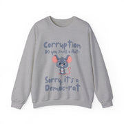 Corruption Do you smell a rat? Sorry, it's a Democ-Rat Blend™ Crewneck Sweatshirt Unisex