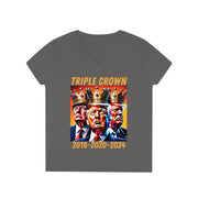 Triple Crown Winner V-neck Women's tee