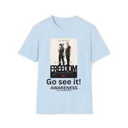 Sound of Freedom Go see it Awareness Unisex Softstyle T-Shirt