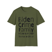 Biden Crime Family Millions richer thanks to China Unisex Softstyle T-Shirt