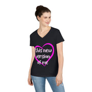 Love this new version of me  ladies' V-Neck T-Shirt