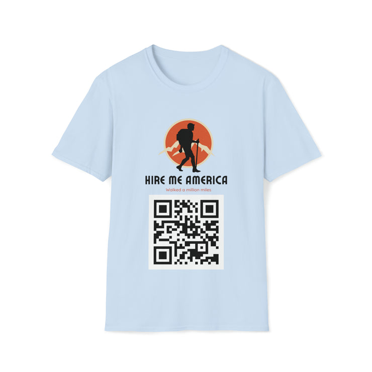 Hire Me America QR Soft style T-Shirt