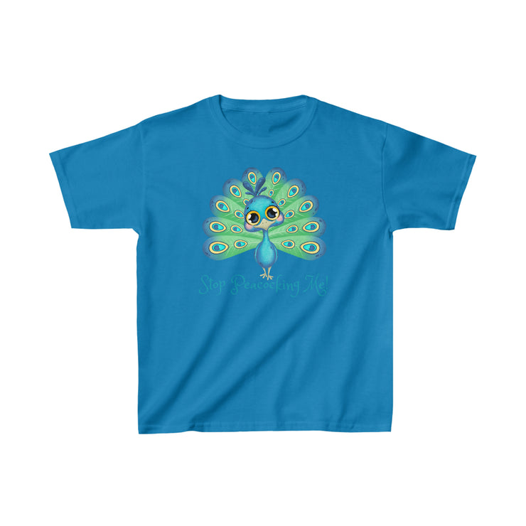 Stop Peacocking Me! Kids Heavy Cotton™ Tee