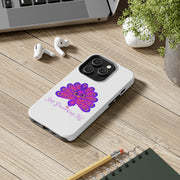 Stop Peacocking Me Purple/white tough Phone Cases