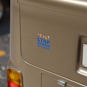 Stop Human Smuggling Transparent Outdoor Stickers, Die-Cut, 1pcs