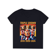 Triple Crown Winner V-neck Women's tee