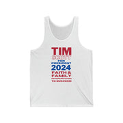 Tim Scott for President 2024 Faith & Family Determination to succeed Jersey Tank