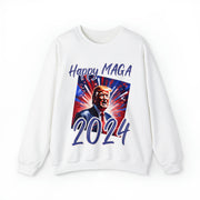 Happy MAGA 2024 Blue Heavy Blend™ Crewneck Sweatshirt Unisex