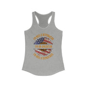 I'm an American, I'm not a Republican I'm not a Democrat women's Ideal Racerback Tank