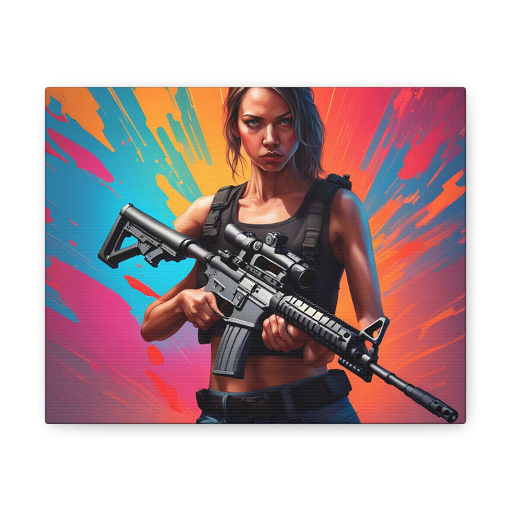 Ladies second amendment Canvas Gallery Wraps