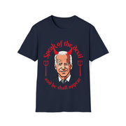 Speak of the devil and he shall appear Biden Unisex Softstyle T-Shirt