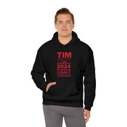 Tim Scott for President 2024 Faith & FamilyDetermination to succeed   unisex Heavy Blend™ Hooded Sweatshirt