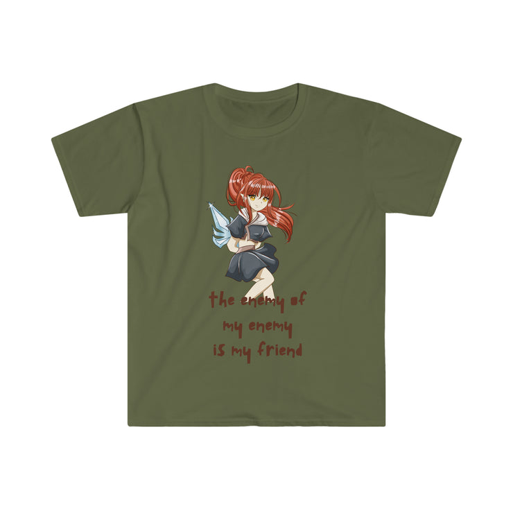 The enemy of my enemy is my friend brownish Unisex Softstyle T-Shirt