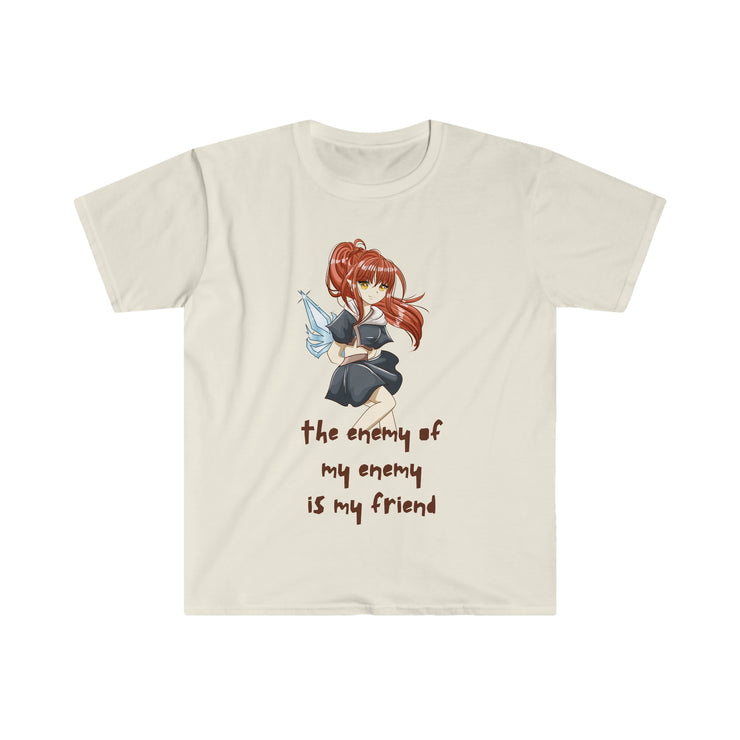 The enemy of my enemy is my friend brownish Unisex Softstyle T-Shirt