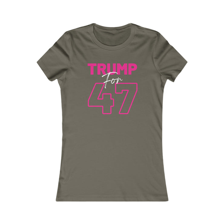 Trump for 47 hot pink Women&