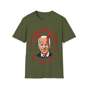 Speak of the devil and he shall appear Biden Unisex Softstyle T-Shirt