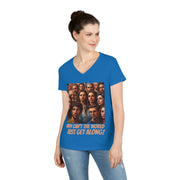 Why can't the world just get along Israeli V-Neck T-Shirt