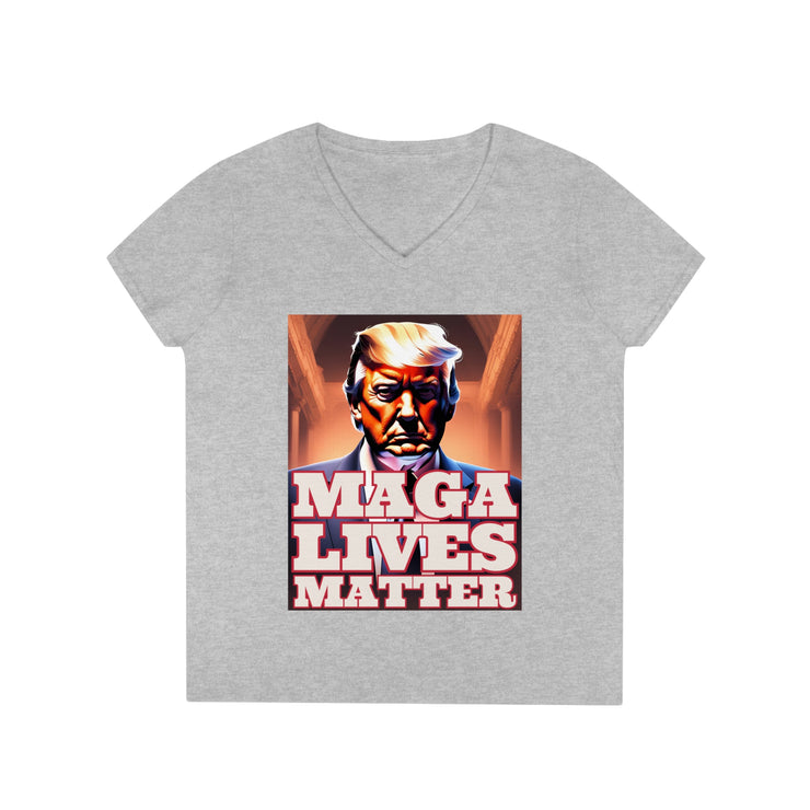 MAGA lives matter 3D V-neck Women&