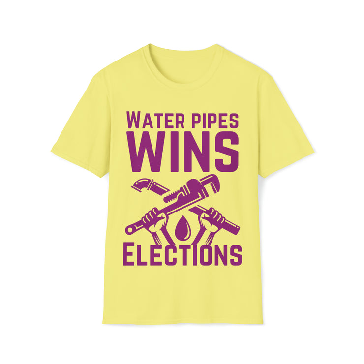 Water Pipes wins elections Unisex Softstyle T-Shirt