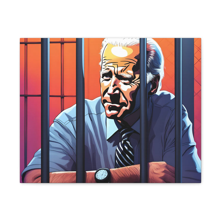 Joe in Jail got to pee Canvas Gallery Wraps