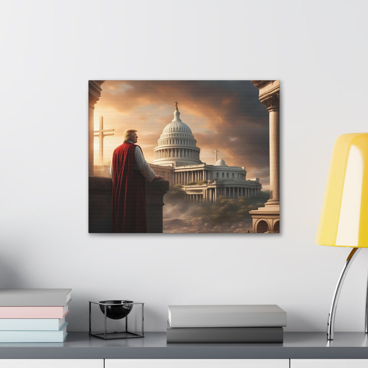 In God & Trump we trust Canvas Gallery Wraps