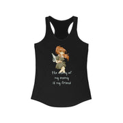 The enemy of my enemy is my friend women's Ideal Racerback Tank