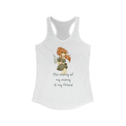 The enemy of my enemy is my friend women's Ideal Racerback Tank