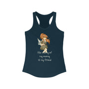 The enemy of my enemy is my friend women's Ideal Racerback Tank