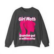 Girl Math Brandon got 81 million votes Blend™ Crewneck Sweatshirt Unisex