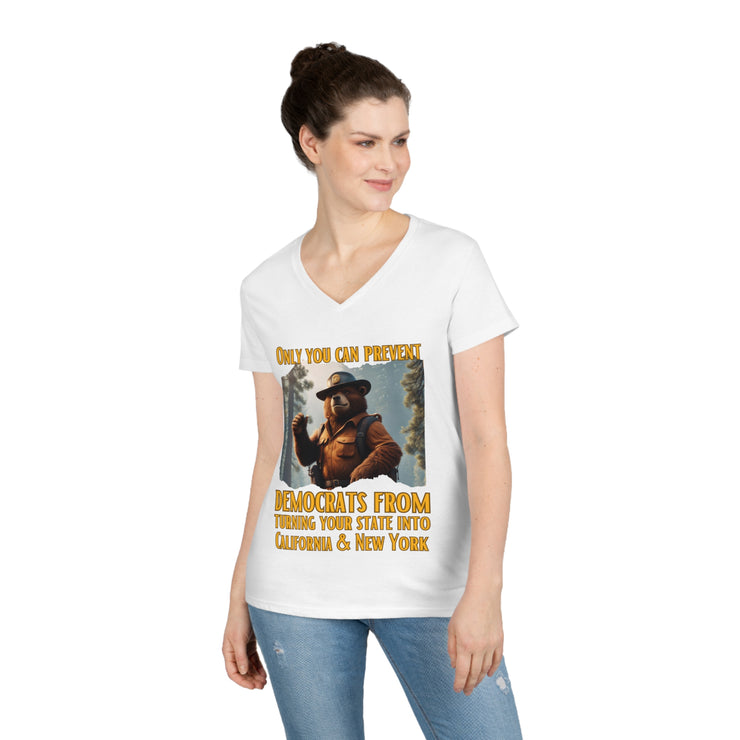 Only you can prevent V-Neck T-Shirt