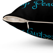 Stop Peacocking Me! Black green - Spun Polyester Square Pillow