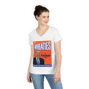 Wheaties Trump 2024 V-neck Women's tee