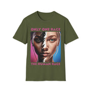 Only one race the human race pink Soft style T-Shirt