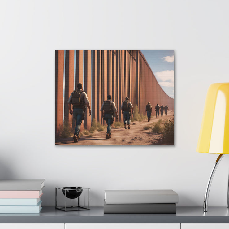 The border wall Canvas Gallery Wraps